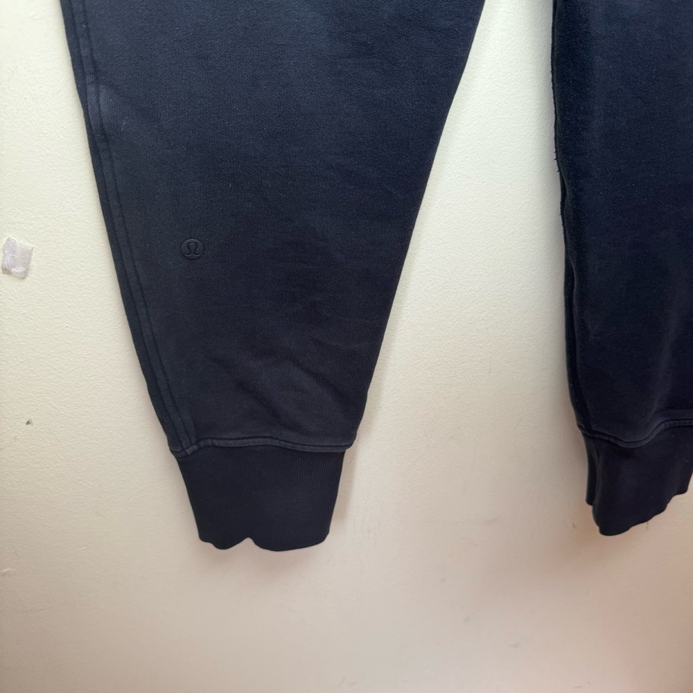 Lululemon Cotton Joggers Track Pants French Terry Pockets Ribbed Band Fleece 6 - Picture 7 of 16